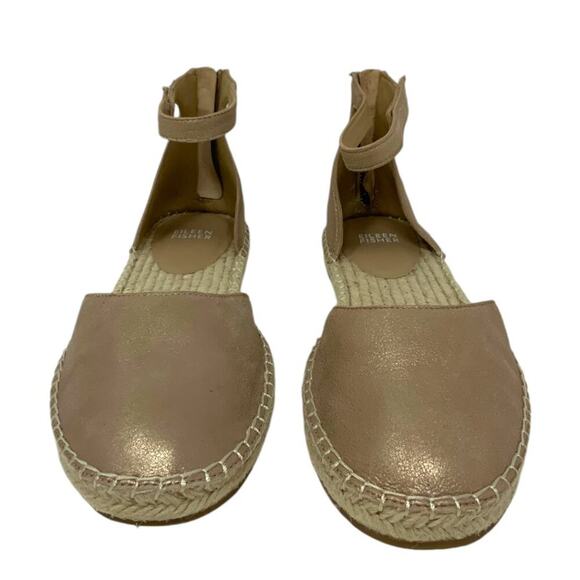 Eileen Fisher Lala Espadrille Flat In Light Gold Size 9 NWT $195 MSRP - Picture 3 of 7